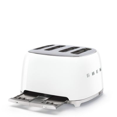 4. Skrudintuvas Smeg für 4 Scheiben, Balta