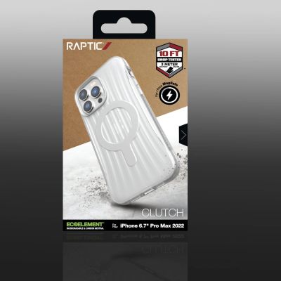 5. Raptic X-Doria Clutch Case iPhone 14 Pro Max mit MagSafe Rückseite transparent