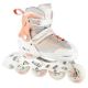9. NILS Extreme NH18190 2in1 Inlineskates, weiß und pink, Größe S (29-33), mit auswechselbarer Hockeykufe