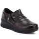 Damen-Keilschuhe aus braunem Leder, Vinceza 133118