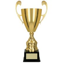 Goldener Metallbecher TS