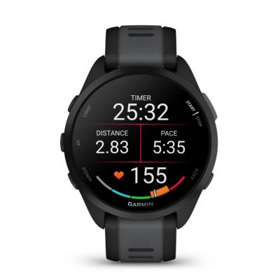 2. Garmin Forerunner 165 Schwarz/Schiefergrau 43 mm Uhr 010-02863-20