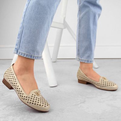 10. Durchbrochene Schuhe M.Daszyński W SAN35 Gold