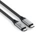 3. Satechi USB4 V2 Pro Kabel USB4 Gen 4x2 1,2 m USB-C 120 Gbit/s 240 W Silber, Schwarz