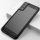 4. Carbon Case Flexibel Handyhülle TPU Schutzhülle für Samsung Galaxy S21+ 5G (S21 Plus 5G) schwarz