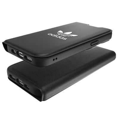 6. Adidas OR Booklet Case BASIC iPhone 14 6,1" schwarz/schwarz weiß 50181