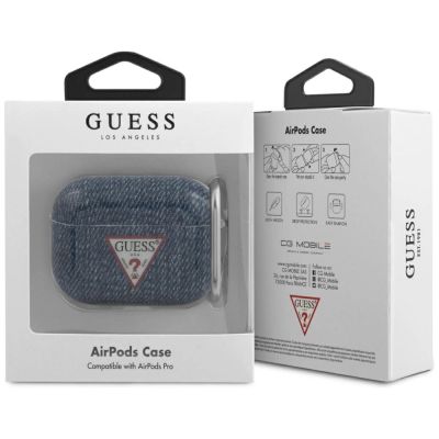 2. Guess GUACAPTPUJULDB AirPods Pro decken die marineblaue/dunkelblaue Jeanskollektion ab