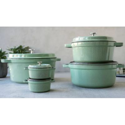 STAUB 40508-707-0 runder Gusseisentopf - mintgrün 6,7 l
