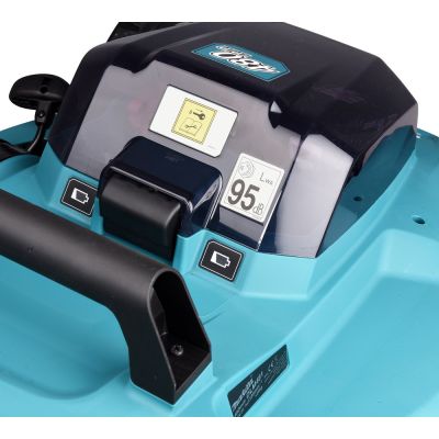 18. Makita DLM481Z Akku-Rasenmäher (Schiebemäher) in Schwarz, Blau und Metallic