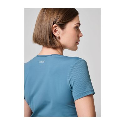 4. CASALL Essential Mesh Detail Tee Blau