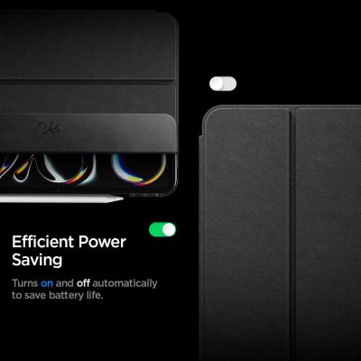 15. Spigen Liquid Air Folio Hülle für iPad Pro 11" (2024) und iPad Pro 11" (2025) – Schwarz