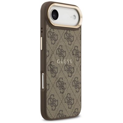 4. Guess 4G PU Classic Logo MagSafe Hülle für iPhone 17 Air - Braun