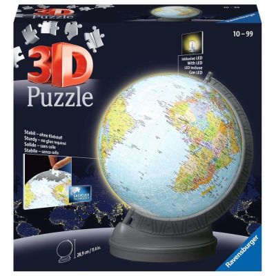 Ravensburger 11549 Puzzle, 3D-Puzzle, 540 Teile, Globus.