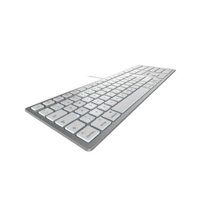 2. CHERRY KC 6000C für MAC Tastatur, universell, USB, QWERTZ, Neusilber