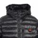 5. GLOVII beheizbare Herrenjacke mit Kapuze, mit Synthetikdaunen gefüttert, XL, schwarz, Akku, Ladegerät und Aufbewahrungstasche, GTMBXL