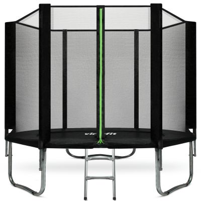 7. VIRTUFIT TRAMPOLIN MIT SICHERHEITSNETZ – SCHWARZ – 251 CM