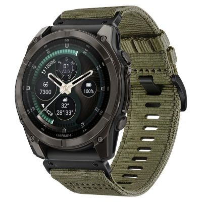 Tech-Protect Nylon Classic Armband für Garmin Fenix ​​5X / 5X Plus / 6X / 6X Pro / 7X / 8 / 8 Pro / 9 / 9 Pro (51 mm) - grün