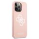 4. Guess Silikon 4G Logo Case für iPhone 13 Pro Max 6,7" - Rosa