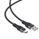 4. Acefast C11-04 USB-A - USB-C 3A Kabel 1,2m Magnetgeflecht - Schwarz