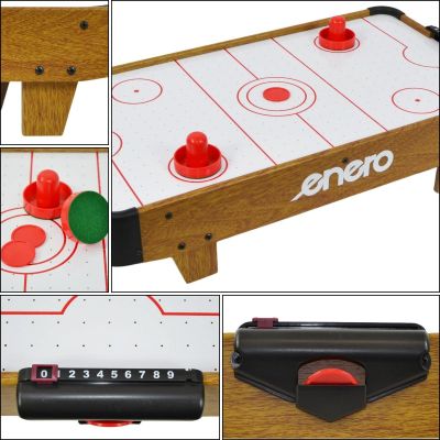 4. Tischspiel Airhockey 60x32,5x14cm Holz Enero