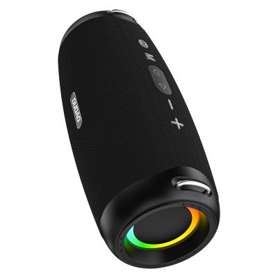 2. Dudao Y21Pro Kabelloser Lautsprecher mit RGB-Hintergrundbeleuchtung, Bluetooth 5.3 – Schwarz