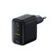 Baseus EnerFill FE22 70W Wandladegerät 2 x USB-C + USB-A - Schwarz
