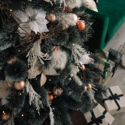7. Weihnachtsbaum-Linie Klara Schnee 50 cm