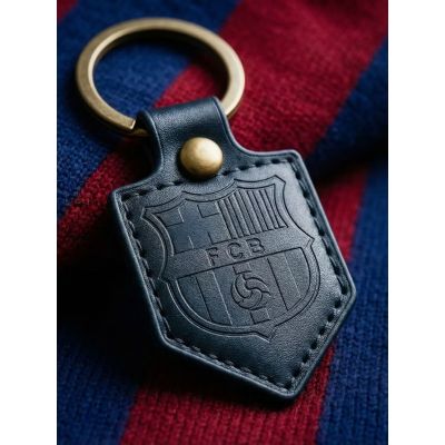 2. FC Barcelona Schlüsselanhänger, original lizenziertes Lederwimpel BLL7061N