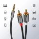 13. Ugreen AV116 10591 Audio-Miniklinkenkabel 3,5 mm (männlich) / 2RCA (männlich) 5 m – schwarz