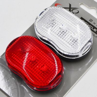 3. LED-Fahrradlampen-Set vorne und hinten, 3 LEDs, XQMAX