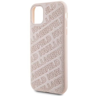 6. Karl Lagerfeld Quilted K Pattern Hülle für iPhone 11 / Xr – Rosa