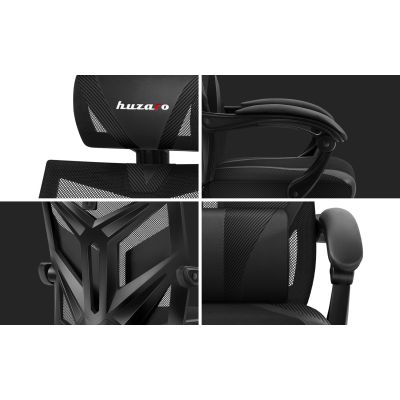 30. Huzaro Combat 5.0 Schwarzer Gaming-Stuhl