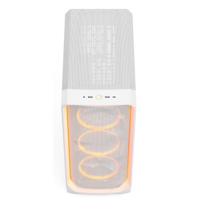 5. Fractal Design Meshify 3 Ambience Pro RGB Clear Tint White Gehäuse