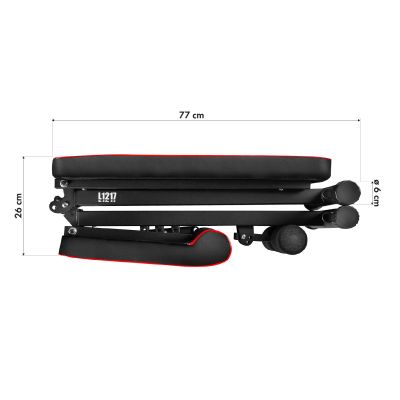 3. L1217 HMS Verstellbare, klappbare Kabelzug-Trainingsbank