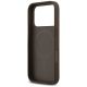 7. Guess Leather 4G Triangle Strass MagSafe Case für iPhone 17 Pro - Braun
