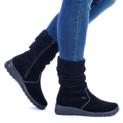 15. RIEKER W RKR130 isolierte Lederstiefeletten