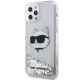 2. Karl Lagerfeld KLHCP12MLNHCCS iPhone 12/ 12 Pro 6,1" Silber/Silber Hardcase Glitter Choupette Head