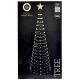 6. Dekorativer Weihnachtsbaum, 370 LEDs, superwarmweiß, 210 cm, schwarz