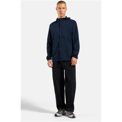 Herren-Langarmshirt Odlo Shirt l/s TRANSITION SOFTSHELL, marineblau