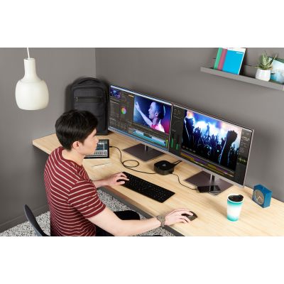 23. HP USB-C Dock G5 100W Dockingstation + Netzteil Schwarz 5TW10AA