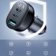 9. Joyroom JR-CCD04 30W 2x USB-C USB-A Autoladegerät mit Display - Schwarz