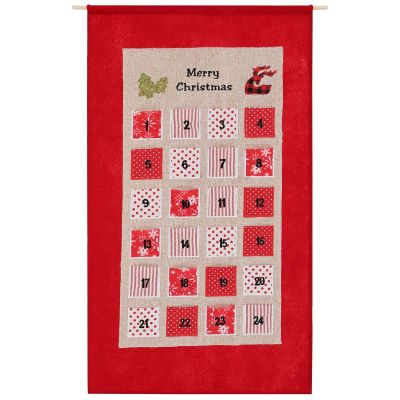 4. Adventskalender 56x87cm Rot