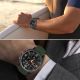 6. Tech-Protect Nylon-Streifenarmband für Samsung Galaxy Watch 40/44/46 mm – Grün