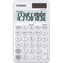CASIO Taschenrechner SL-310UC-WE, weiß, 10-stellige Digitalanzeige