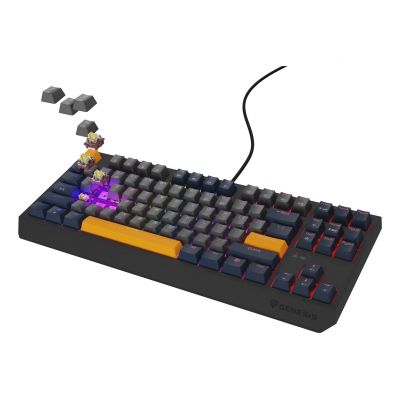 2. GENESIS Thor 230 TKL Gaming-Tastatur USB QWERTY Englisch Blau