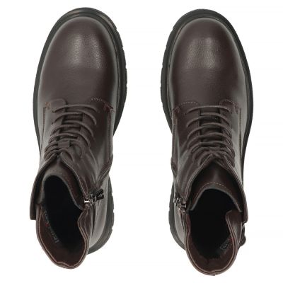5. Damen-Ankle-Boots aus Leder, dunkelbraun, Filippo DBT8018