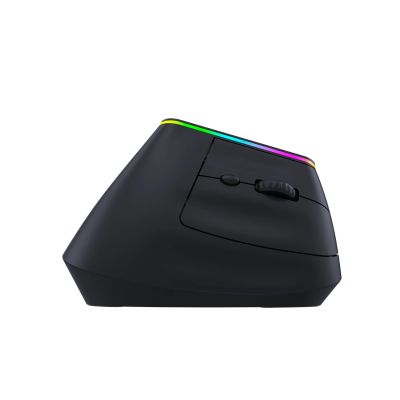 8. Wozinsky WMG-1164 Kabellose, vertikale, ergonomische Gaming-Maus mit 3600 DPI und RGB-Hintergrundbeleuchtung – Schwarz