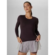 Damen-Trainingsshirt mit langen Ärmeln, schmal geschnitten, schnelltrocknend, Größe 4F 4FRAW26TFLOF0733-80S