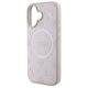 6. Guess Saffiano Peony Classic Logo MagSafe-Hülle für iPhone 16 – Rosa