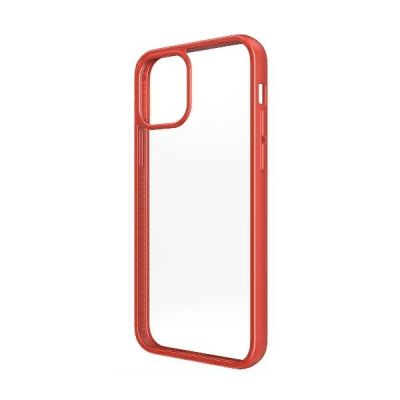 4. PanzerGlass ClearCase Hülle für iPhone 12 Pro Max – transparent und rot